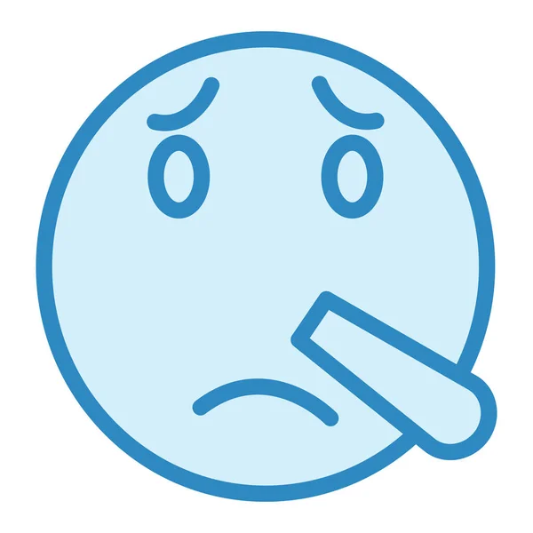 Sad Face Icon Vector Illustration — Stock Vector