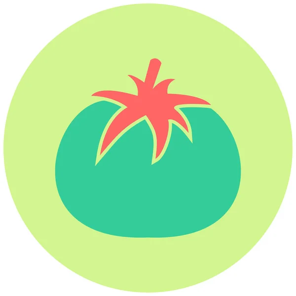Illustration Vectorielle Icône Tomate — Image vectorielle