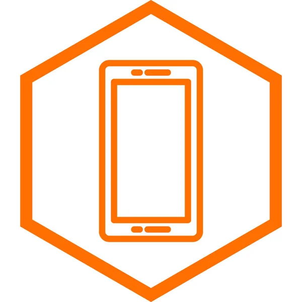 Smartphone Web Icon Design Semplice — Vettoriale Stock