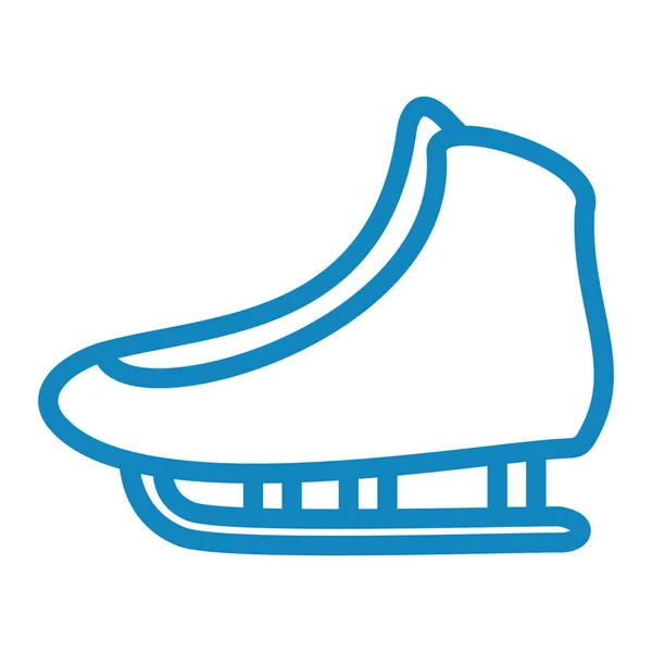 Ice Skates Simple Illustration — Stock Vector