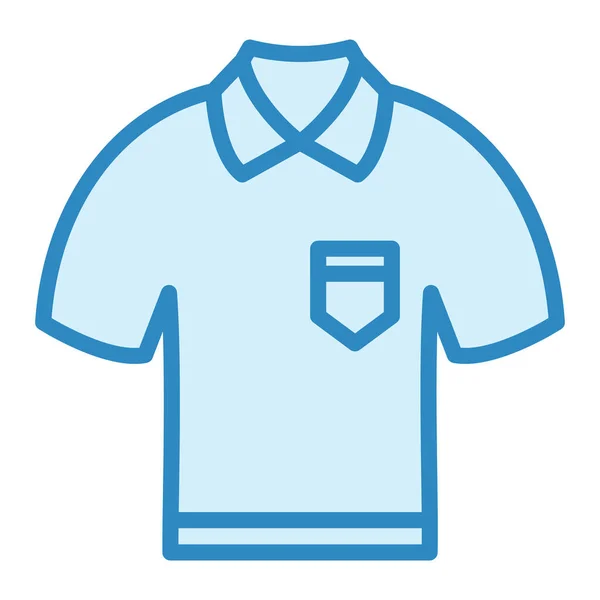 Ilustrasi Vektor Ikon Modern Polo Shirt - Stok Vektor