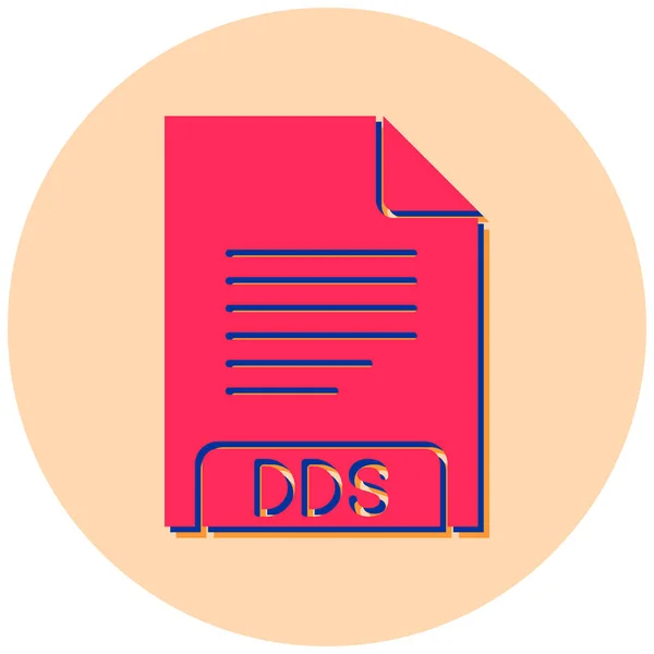 Dds File Format Icon Vector Illustration — ストックベクタ