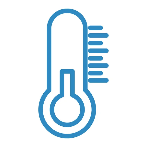 Thermometer Web Ikone Einfaches Design — Stockvektor