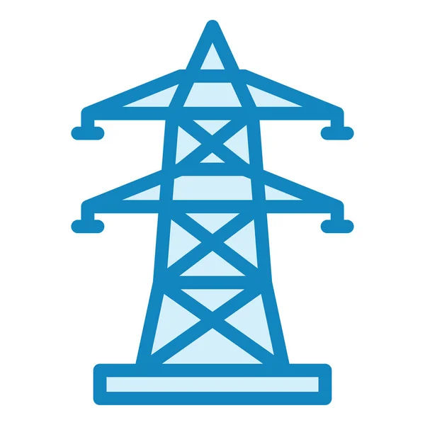 Elektryczna Wieża Nowoczesny Ikona Wektor Ilustracja — Wektor stockowy