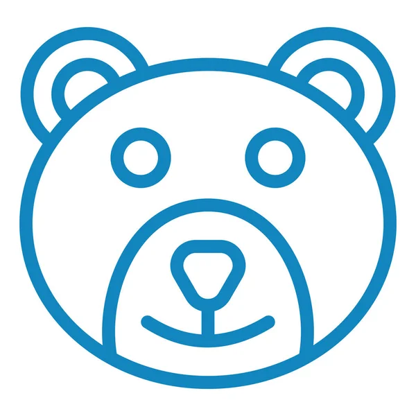 Niedźwiedź Ikona Web Prosta Ilustracja — Wektor stockowy