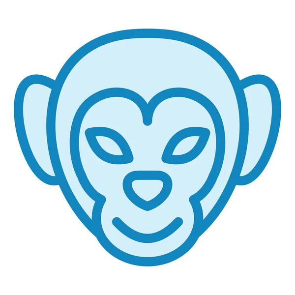 猴子现代图标矢量插图 — 图库矢量图片