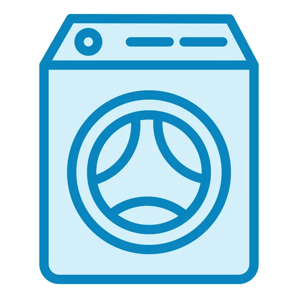 Máquina Lavar Roupa Moderna Ícone Vetor Ilustração — Vetor de Stock