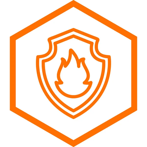 Vector Illustration Fire Icon — Stock Vector