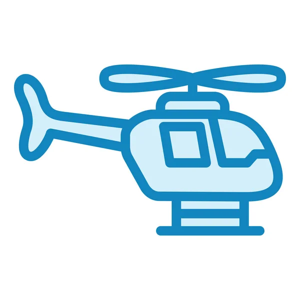 Helicopter Modern Icon Vector Illustration —  Vetores de Stock
