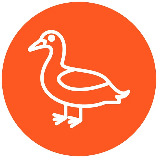 Duck Vector Icon Modern Simple Illustration — Stockvector