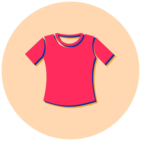 Shirt Web Symbol Einfache Illustration — Stockvektor