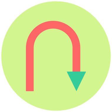 Ok. Web simgesi basit illüstrasyon