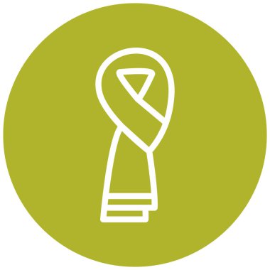 Eşarp rozetinin vektör çizimi