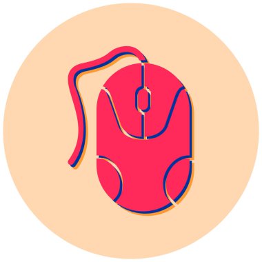 Fare. Web simgesi basit illüstrasyon