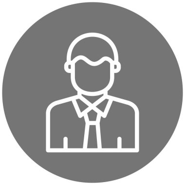 avatar. Web simgesi basit illüstrasyon