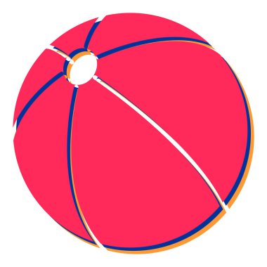 Modern top simgesinin vektör illüstrasyonu