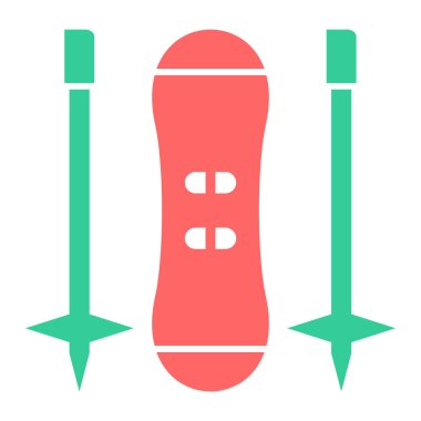 Kaykay. Web simgesi basit illüstrasyon