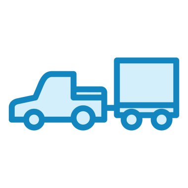 Yük kamyonu. Web simgesi basit illüstrasyon 