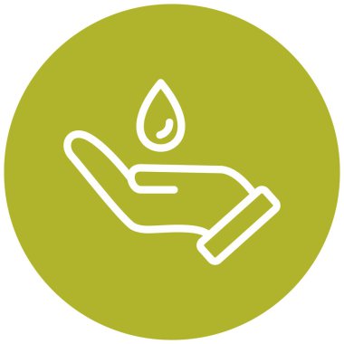 Bir damla simgesinin vektör illüstrasyonu