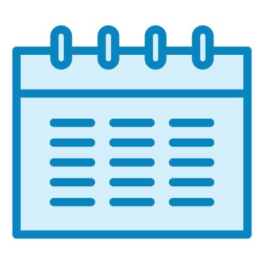 Takvim simgesi vektör illüstrasyonu