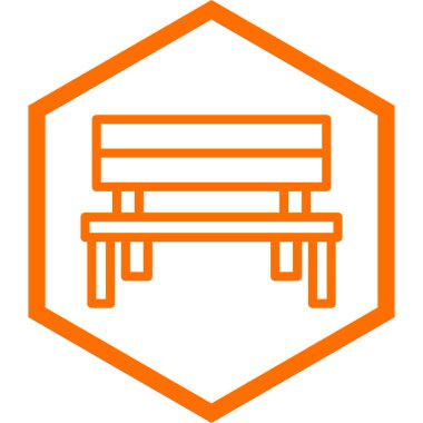 Yedek kulübesi Web simgesi basit illüstrasyon