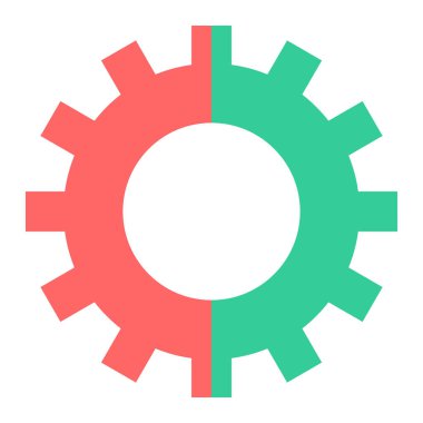 dişli simgesi vektör illüstrasyonu