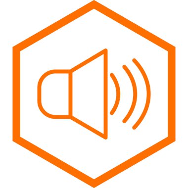 ses simgesi vektör illüstrasyonu