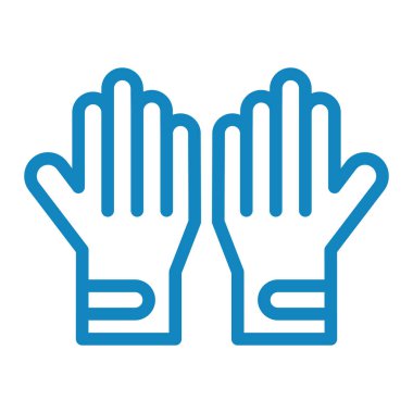 Eldiven. Web simgesi basit illüstrasyon