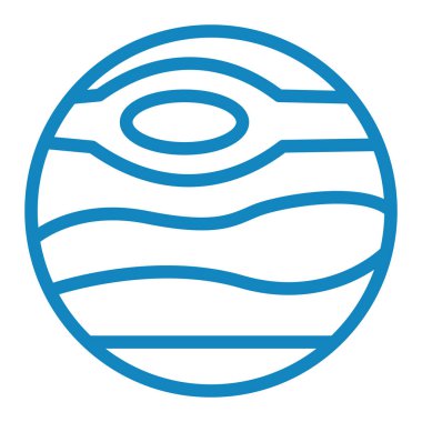 Gezegen. Web simgesi basit illüstrasyon