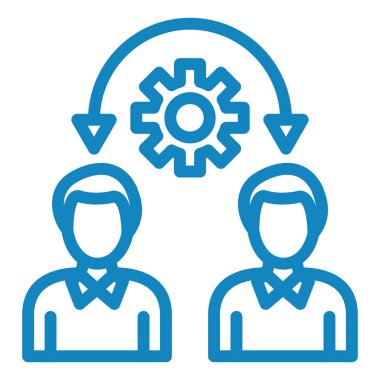 Takım çalışması simgesi vektör illüstrasyonu