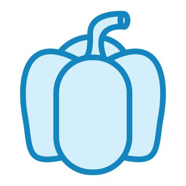 Capsicum simge vektör illüstrasyonu 