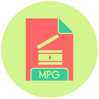 dosya biçimi simgesi, vektör illüstrasyonu 