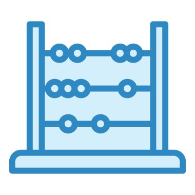 Abaküs. Web simgesi basit illüstrasyon