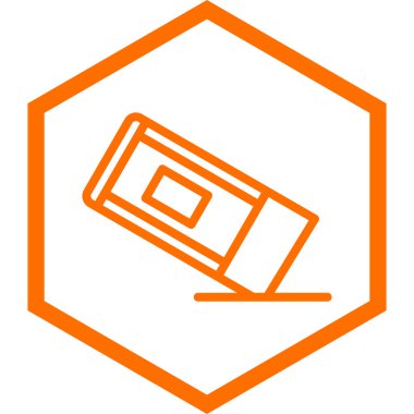 Bir kalem simgesinin vektör illüstrasyonu