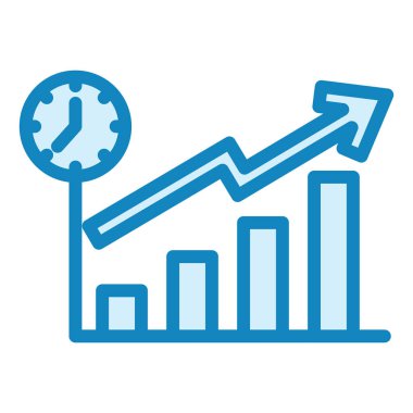 Pazara gitme zamanı. Web simgesi vektör illüstrasyonu 