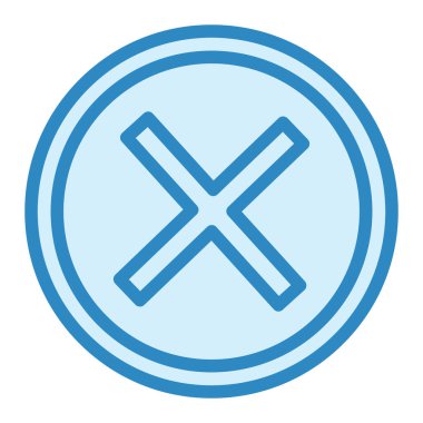 İptal et. Web simgesi basit illüstrasyon