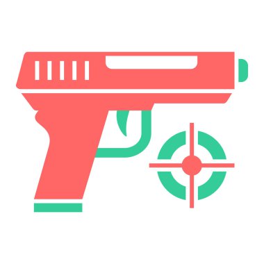 Silah ikonu. Web için silah vektör simgelerinin basit illüstrasyonu