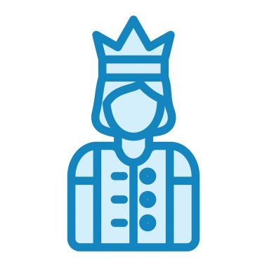Prenses simgesinin vektör illüstrasyonu
