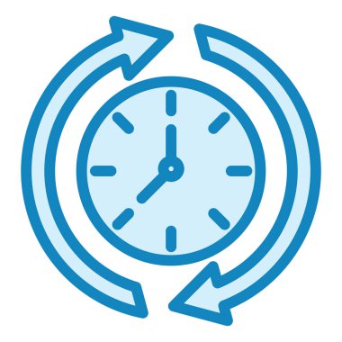 24 saat. Web simgesi basit illüstrasyon 