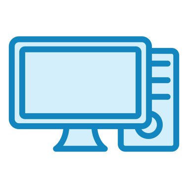 Bilgisayar. Web simgesi basit illüstrasyon 