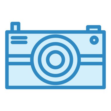 Kamera. Web simgesi basit illüstrasyon