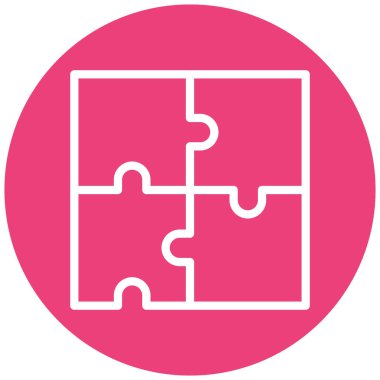 Bulmaca simgesi vektör çizimi