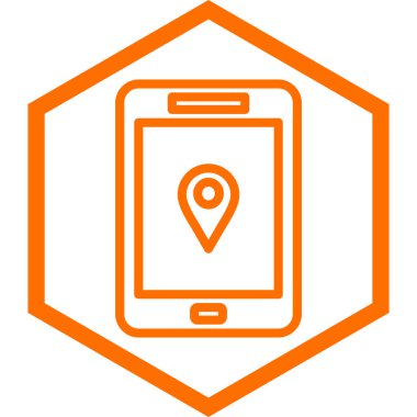 Cep telefonu. Web simgesi