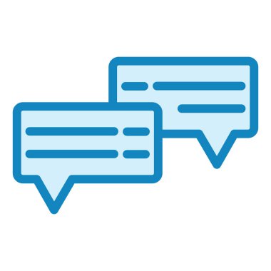 Konuşma. Web simgesi basit illüstrasyon 