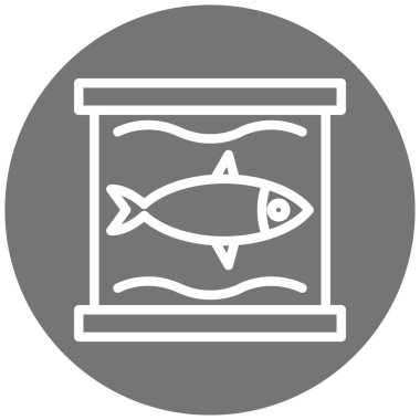 Balık. Web simgesi basit tasarım