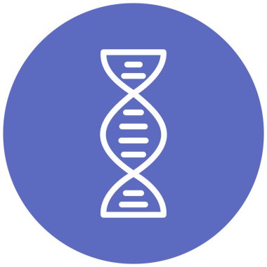 DNA düz vektör simgesi