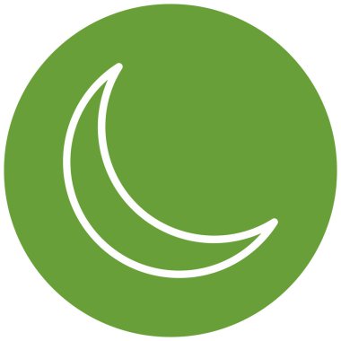 Ay. Web simgesi basit illüstrasyon