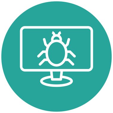 Bilgisayar. Web simgesi basit illüstrasyon