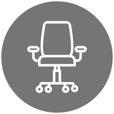 Basit dizayn edilmiş sandalye simgesi