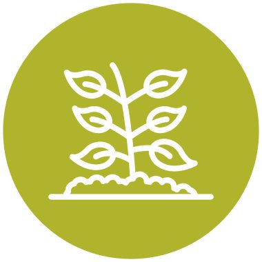 Bitki. Web simgesi basit tasarım